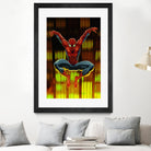 Marvel: Spider-Man Drops By by Dan Avenell on GIANT ART - blue digital painting