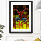 Marvel: Spider-Man Drops By by Dan Avenell on GIANT ART - blue digital painting