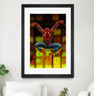 Marvel: Spider-Man Drops By by Dan Avenell on GIANT ART - blue digital painting