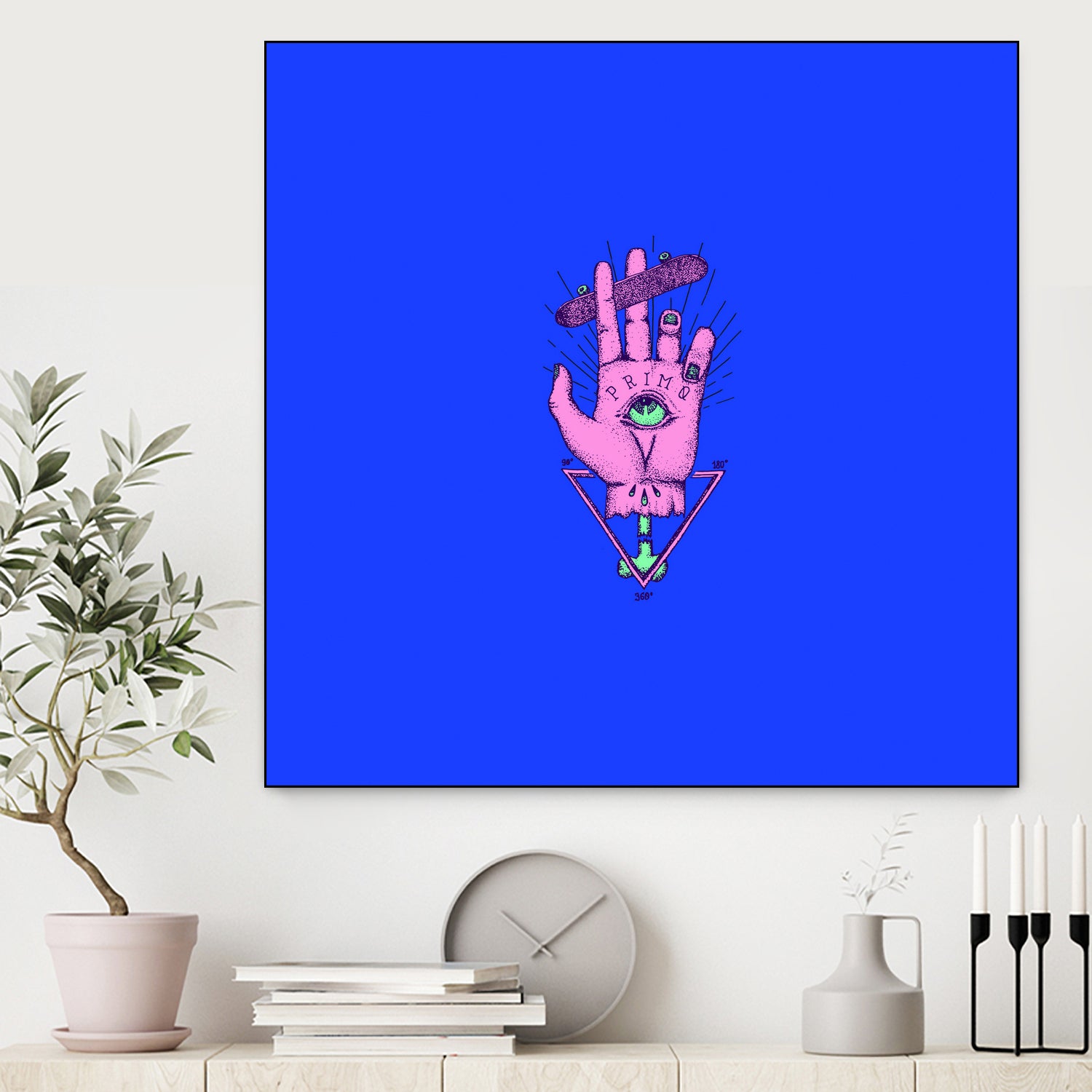 The god of skate by Robert Farkas on GIANT ART - pink digital drawing