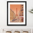 Eiffel Tower Paris by Steve Ash on GIANT ART - yellow digital painting