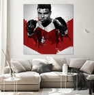 Muhammad Ali by Nikita Abakumov on GIANT ART - red digital painting