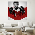 Muhammad Ali by Nikita Abakumov on GIANT ART - red digital painting