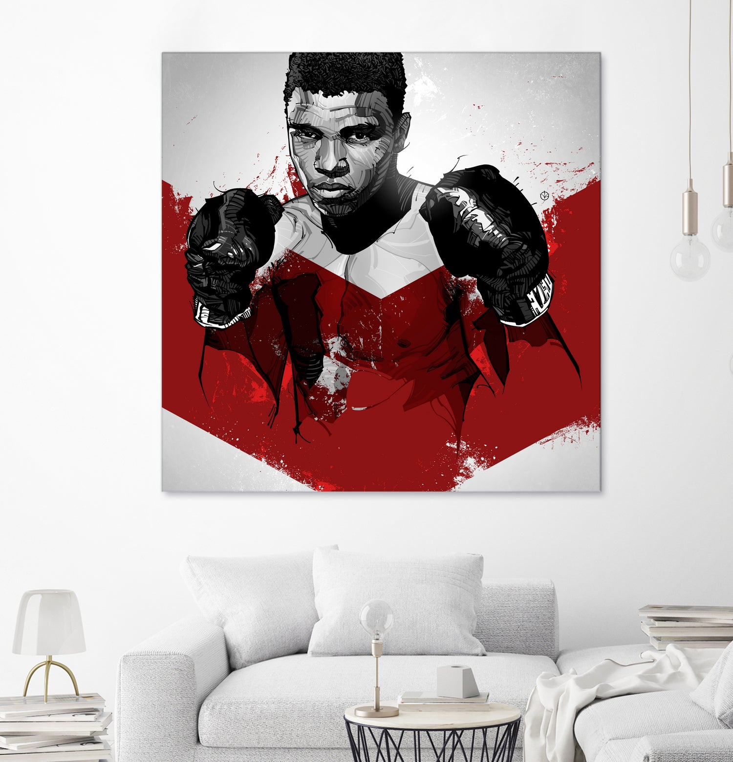 Muhammad Ali by Nikita Abakumov on GIANT ART - red digital painting