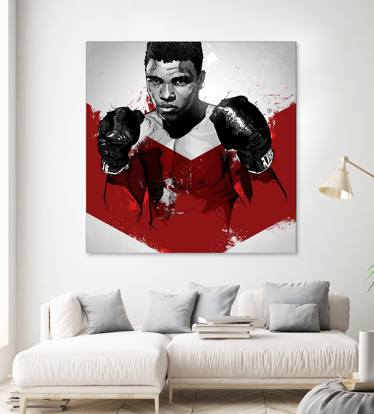 Muhammad Ali by Nikita Abakumov on GIANT ART - red digital painting