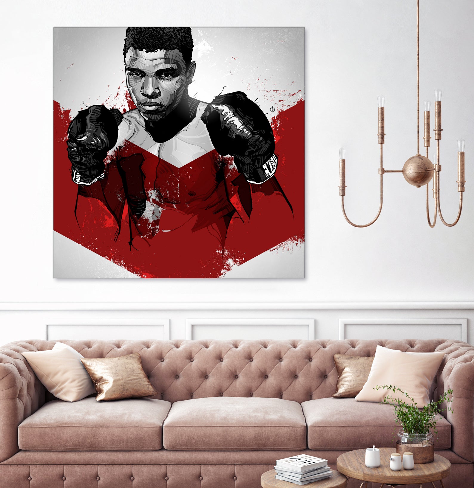 Muhammad Ali by Nikita Abakumov on GIANT ART - red digital painting