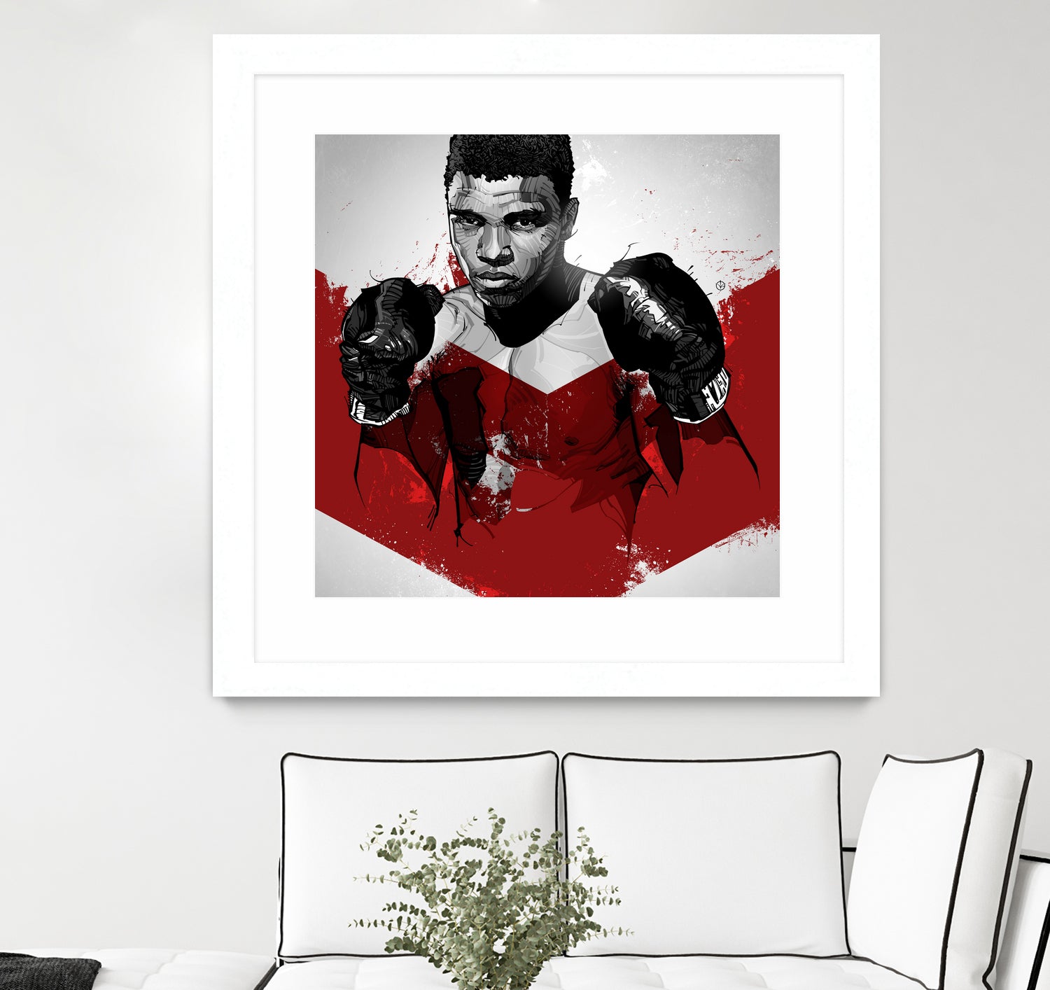 Muhammad Ali by Nikita Abakumov on GIANT ART - red digital painting