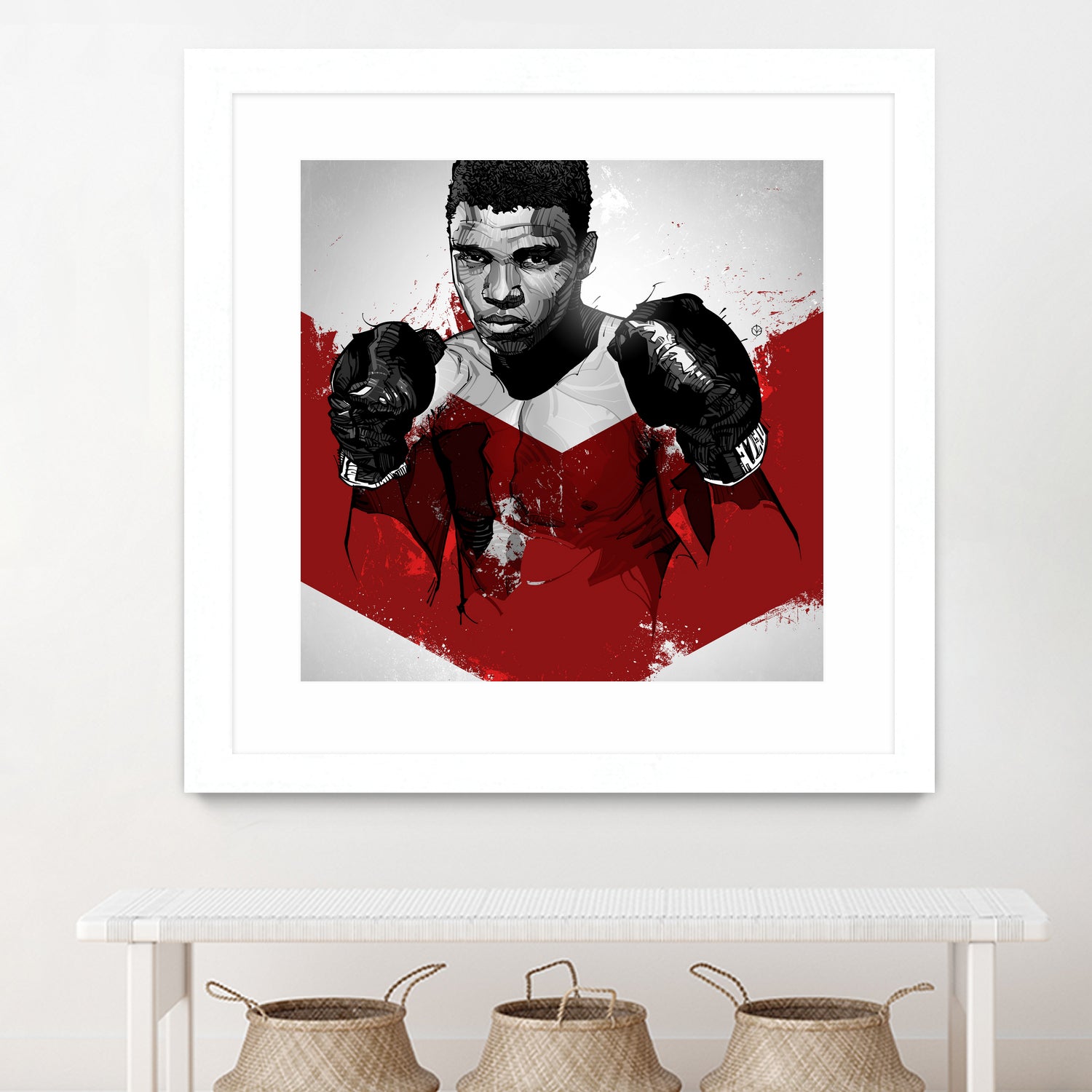 Muhammad Ali by Nikita Abakumov on GIANT ART - red digital painting