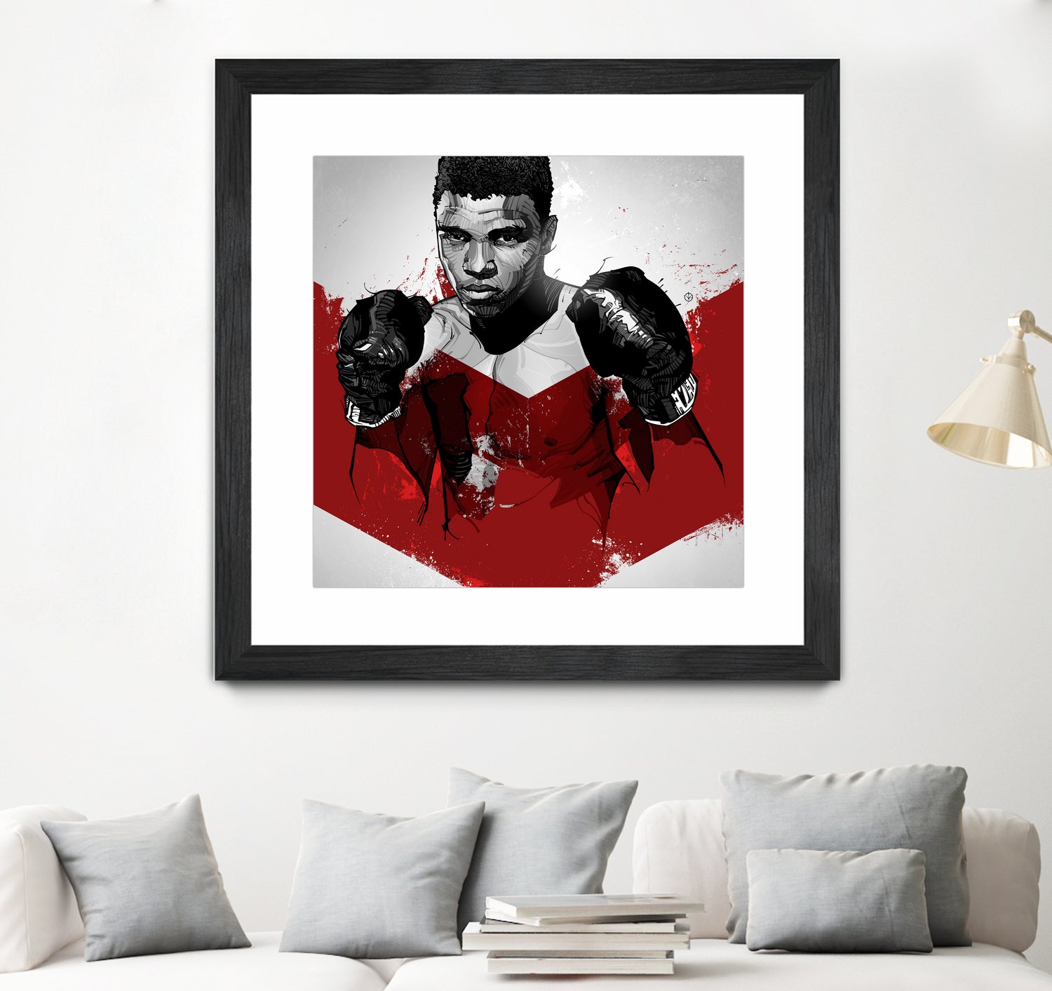 Muhammad Ali by Nikita Abakumov on GIANT ART - red digital painting