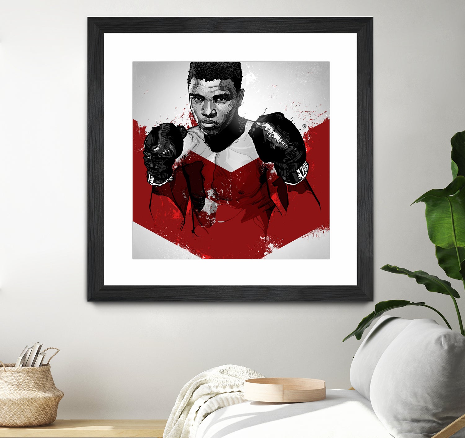 Muhammad Ali by Nikita Abakumov on GIANT ART - red digital painting