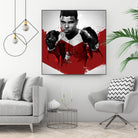 Muhammad Ali by Nikita Abakumov on GIANT ART - red digital painting