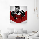 Muhammad Ali by Nikita Abakumov on GIANT ART - red digital painting