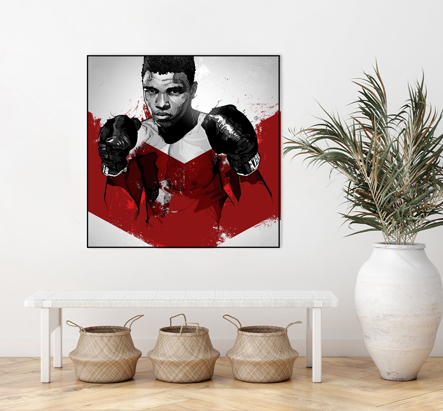 Muhammad Ali by Nikita Abakumov on GIANT ART - red digital painting