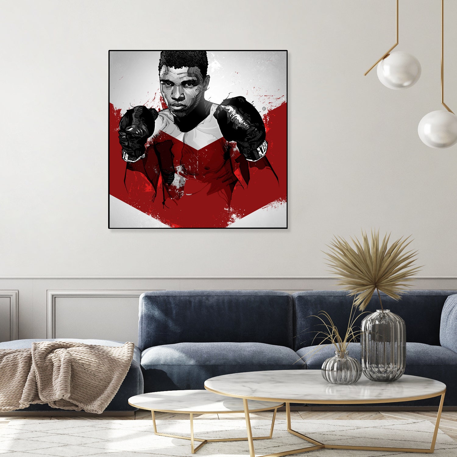 Muhammad Ali by Nikita Abakumov on GIANT ART - red digital painting