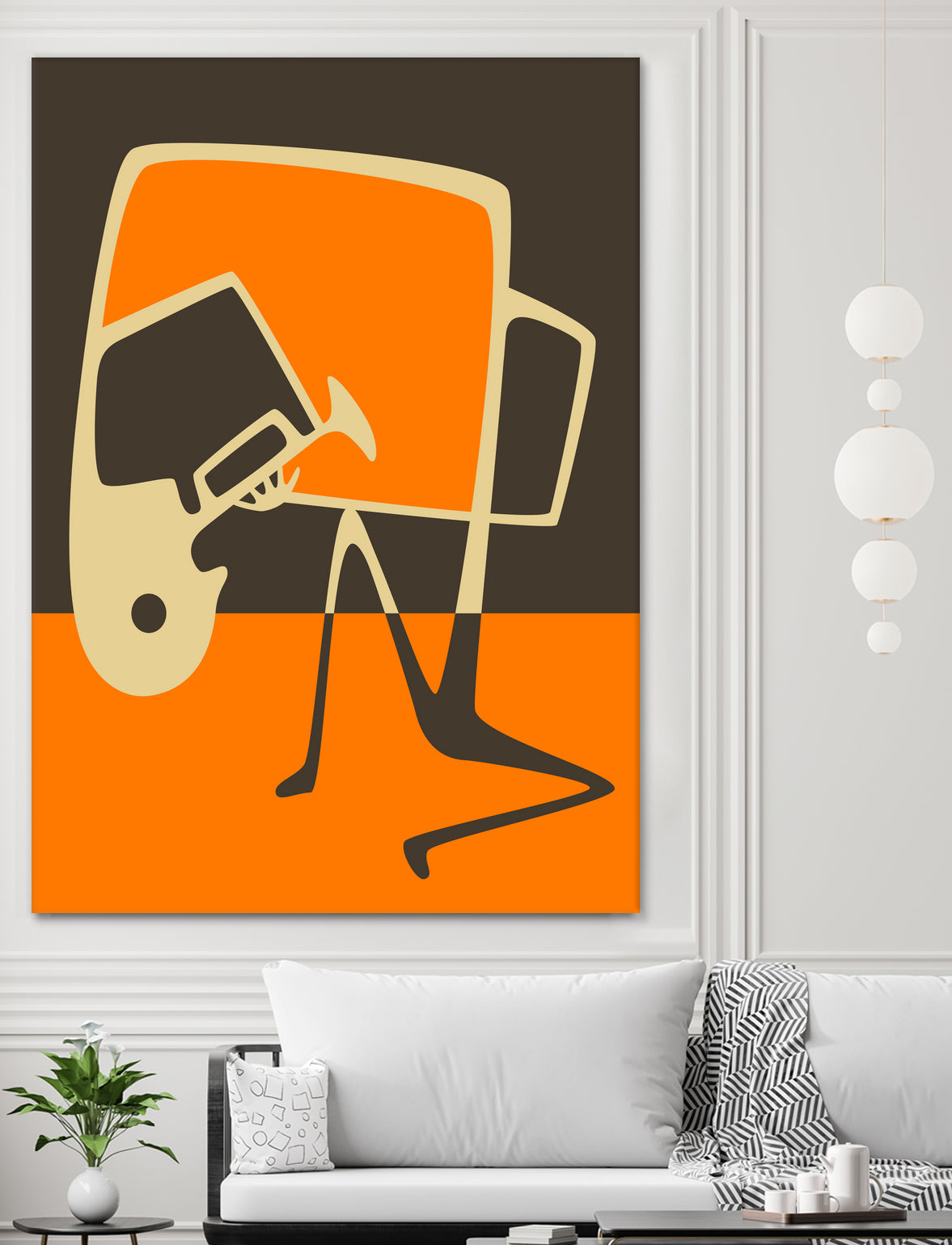 The Blues' Horn by Jazzberry Blue on GIANT ART - orange vector illustration