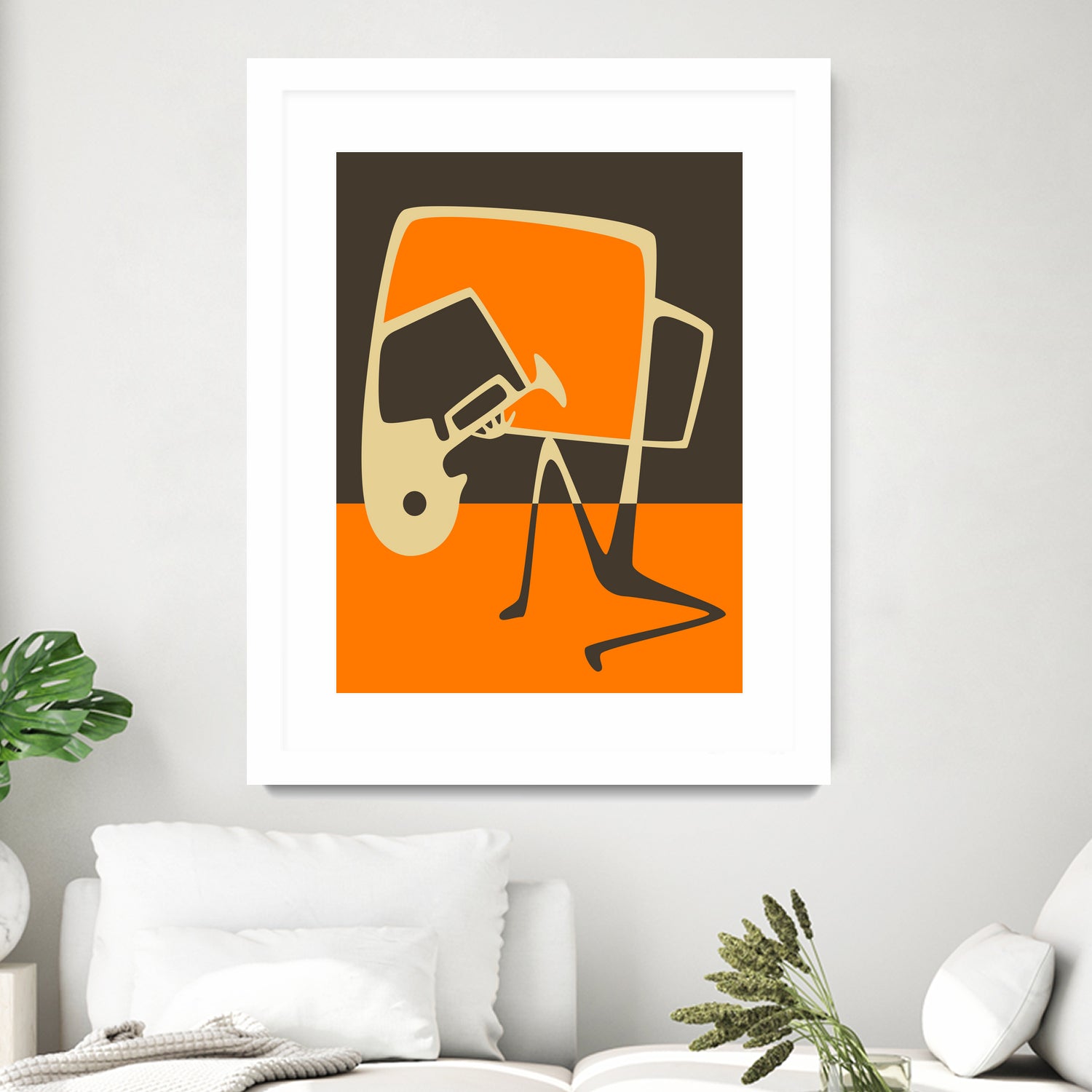 The Blues' Horn by Jazzberry Blue on GIANT ART - orange vector illustration