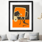 The Blues' Horn by Jazzberry Blue on GIANT ART - orange vector illustration