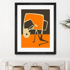 The Blues' Horn by Jazzberry Blue on GIANT ART - orange vector illustration