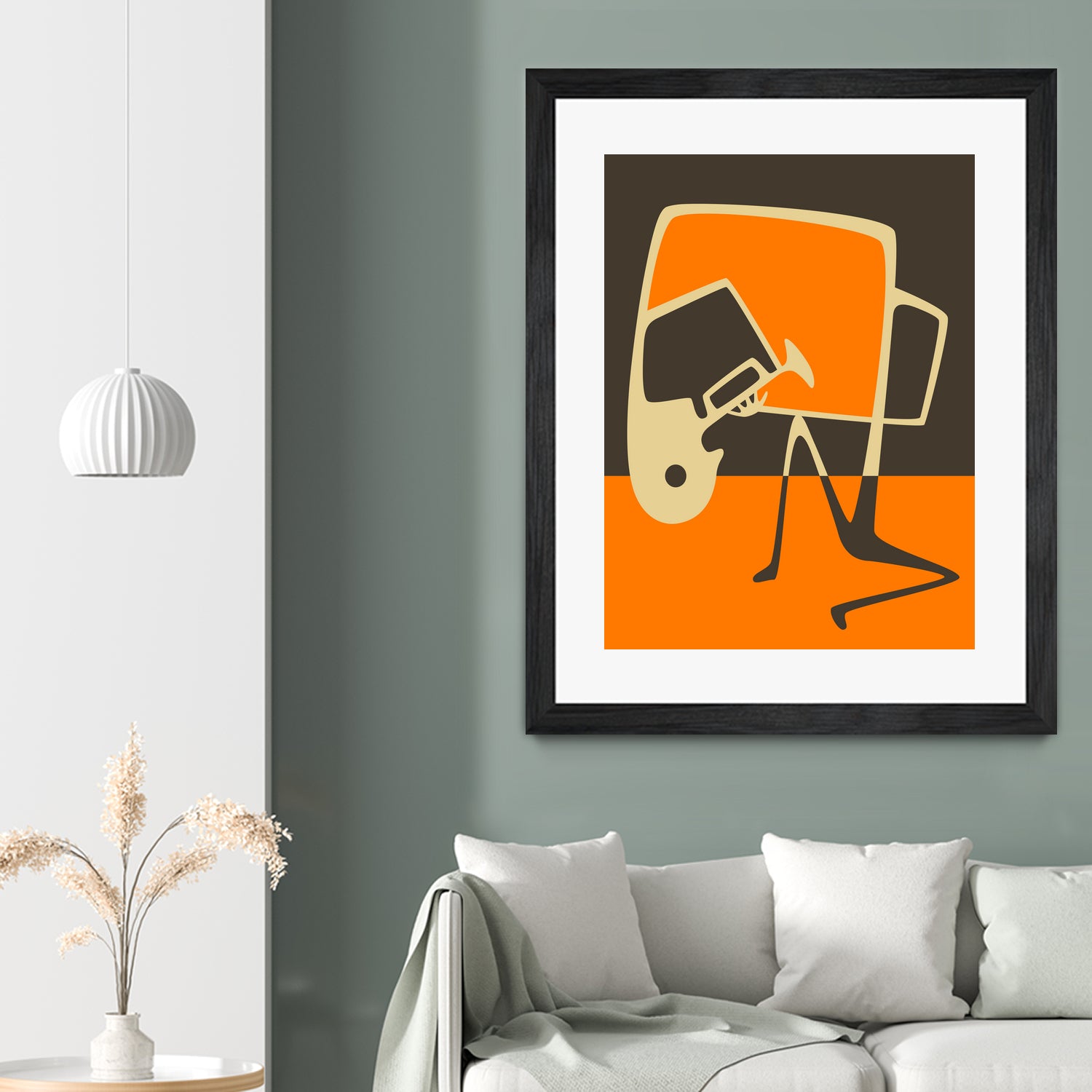 The Blues' Horn by Jazzberry Blue on GIANT ART - orange vector illustration