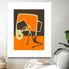 The Blues' Horn by Jazzberry Blue on GIANT ART - orange vector illustration