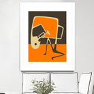 The Blues' Horn by Jazzberry Blue on GIANT ART - orange vector illustration