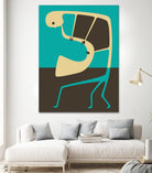 The Blues' Sax by Jazzberry Blue on GIANT ART - blue vector illustration