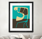 The Blues' Sax by Jazzberry Blue on GIANT ART - blue vector illustration