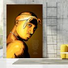 Tupac Shakur by Dan Avenell on GIANT ART - yellow digital painting