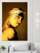 Tupac Shakur by Dan Avenell on GIANT ART - yellow digital painting