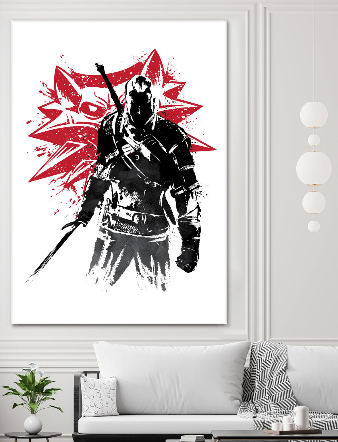 The Witcher sumi-e by Antonio Camarena on GIANT ART - white digital painting