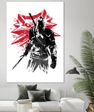 The Witcher sumi-e by Antonio Camarena on GIANT ART - white digital painting