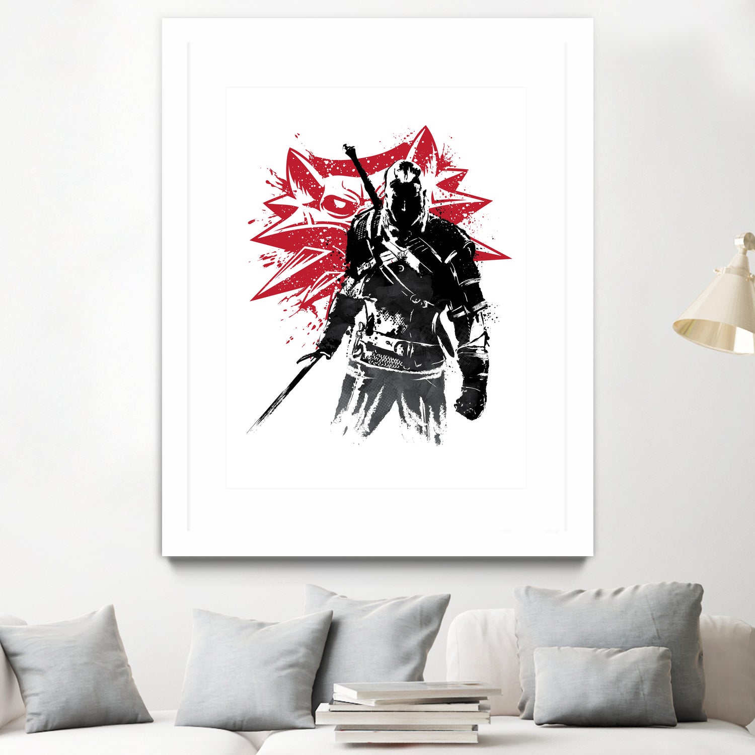 The Witcher sumi-e by Antonio Camarena on GIANT ART - white digital painting