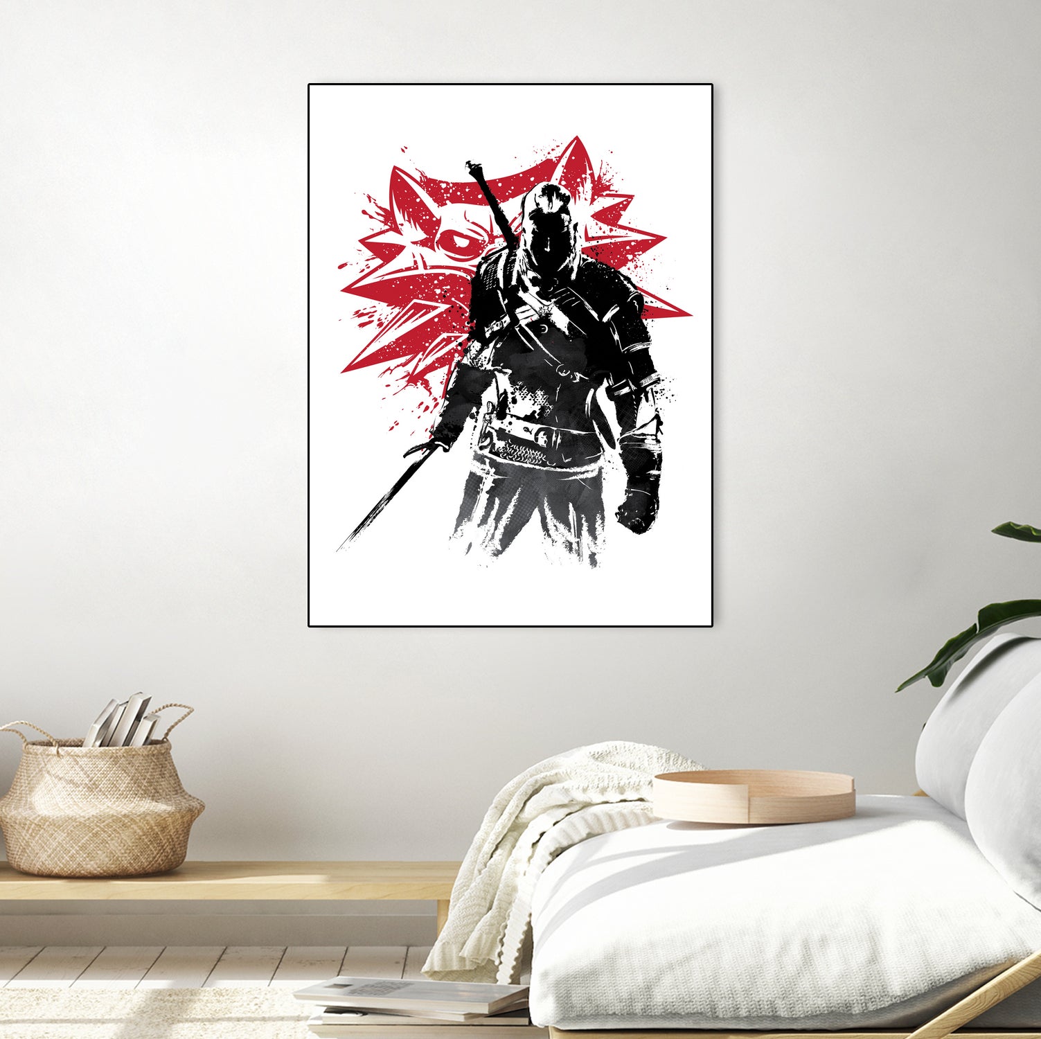 The Witcher sumi-e by Antonio Camarena on GIANT ART - white digital painting