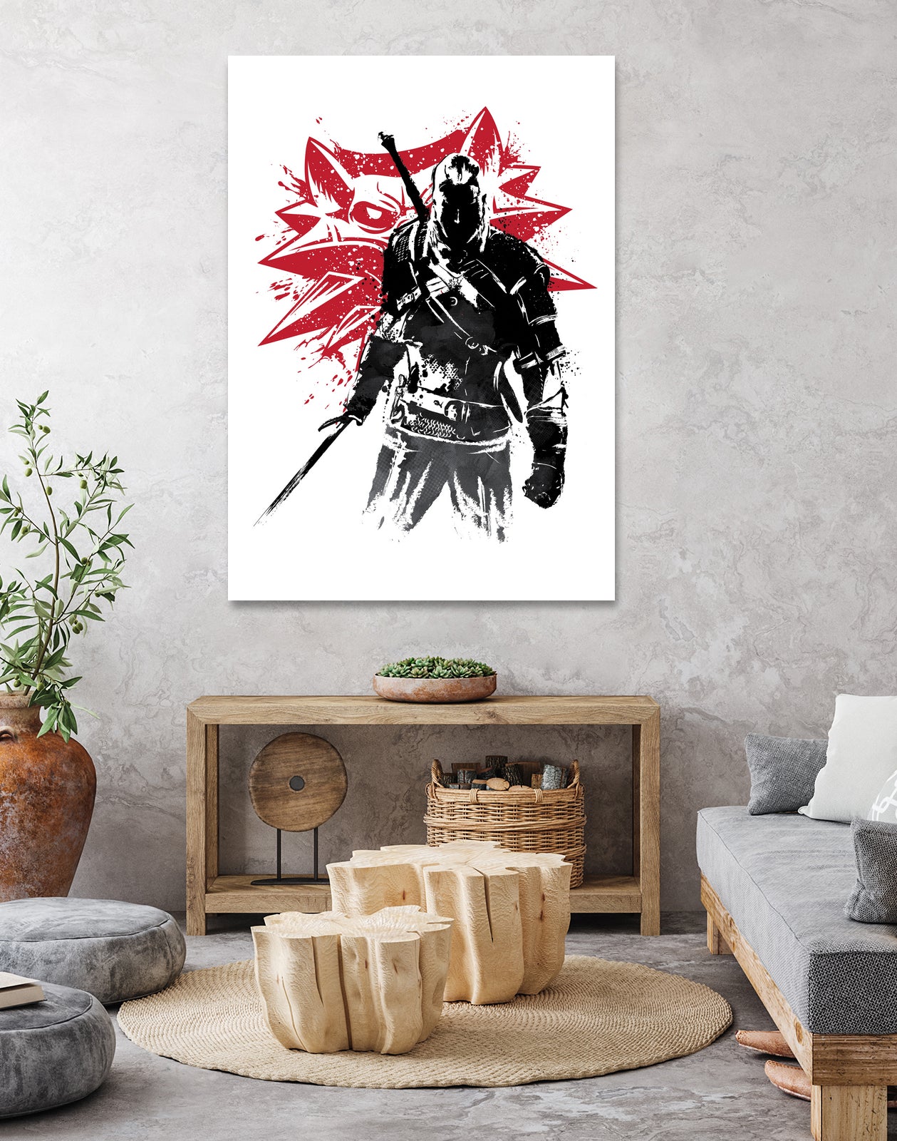 The Witcher sumi-e by Antonio Camarena on GIANT ART - white digital painting
