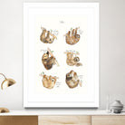 Sloths by Amy Hamilton on GIANT ART - brown mixed media