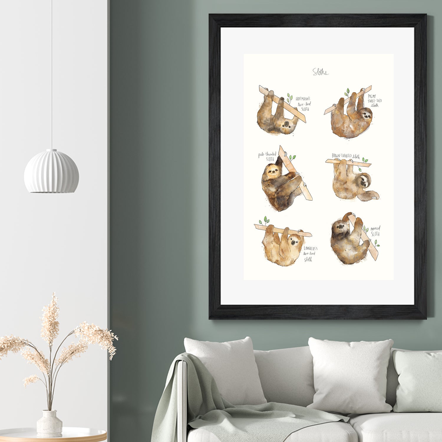 Sloths by Amy Hamilton on GIANT ART - brown mixed media