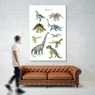 Dinosaurs by Amy Hamilton on GIANT ART - green mixed media