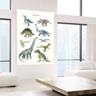 Dinosaurs by Amy Hamilton on GIANT ART - green mixed media