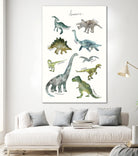 Dinosaurs by Amy Hamilton on GIANT ART - green mixed media