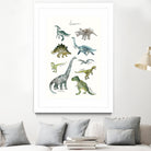 Dinosaurs by Amy Hamilton on GIANT ART - green mixed media