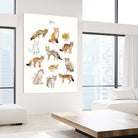 Foxes by Amy Hamilton on GIANT ART - brown mixed media