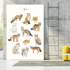 Foxes by Amy Hamilton on GIANT ART - brown mixed media