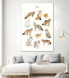 Foxes by Amy Hamilton on GIANT ART - brown mixed media