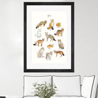 Foxes by Amy Hamilton on GIANT ART - brown mixed media