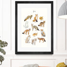 Foxes by Amy Hamilton on GIANT ART - brown mixed media