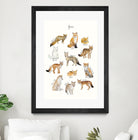 Foxes by Amy Hamilton on GIANT ART - brown mixed media