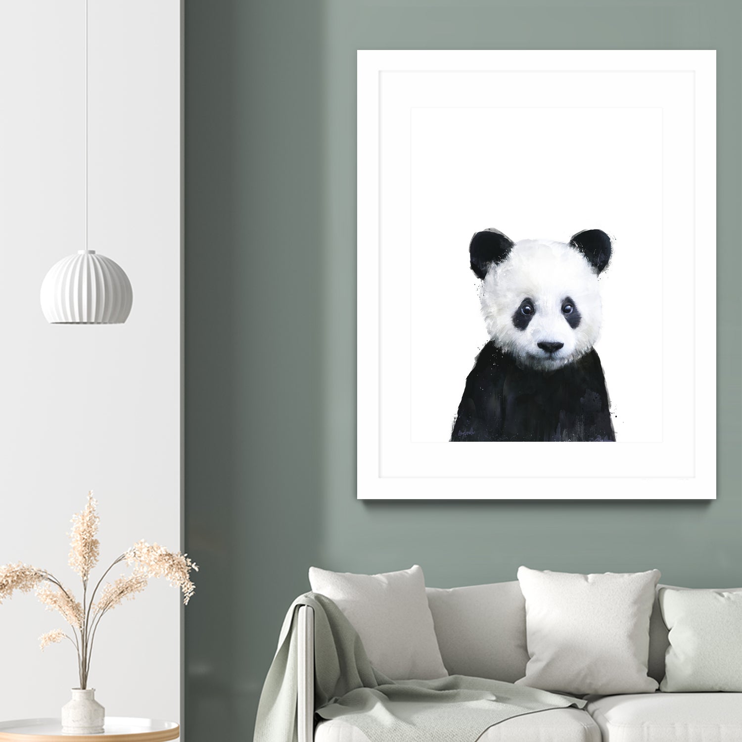 Little Panda by Amy Hamilton on GIANT ART - white digital painting