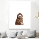 Little Sloth by Amy Hamilton on GIANT ART - brown digital painting