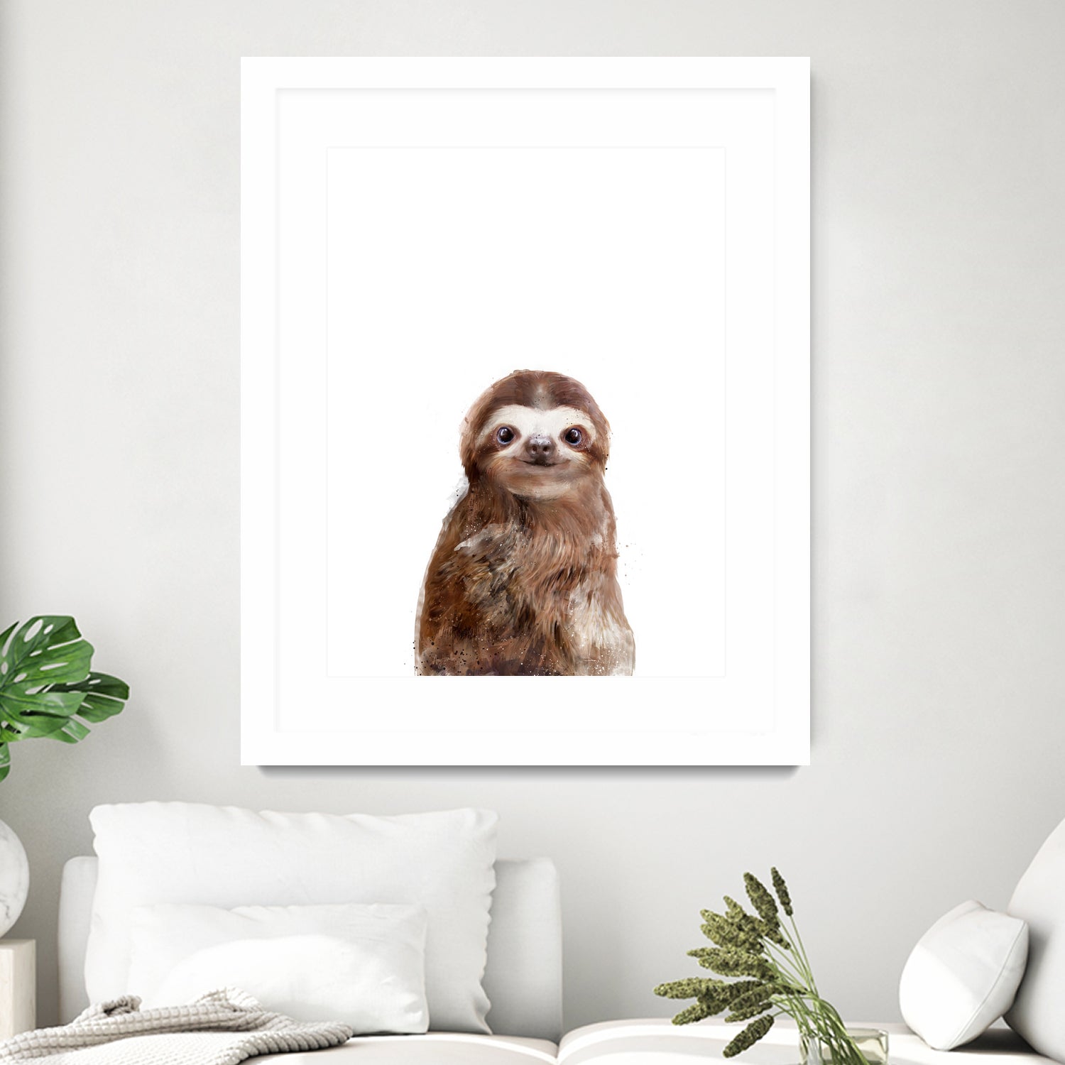 Little Sloth by Amy Hamilton on GIANT ART - brown digital painting