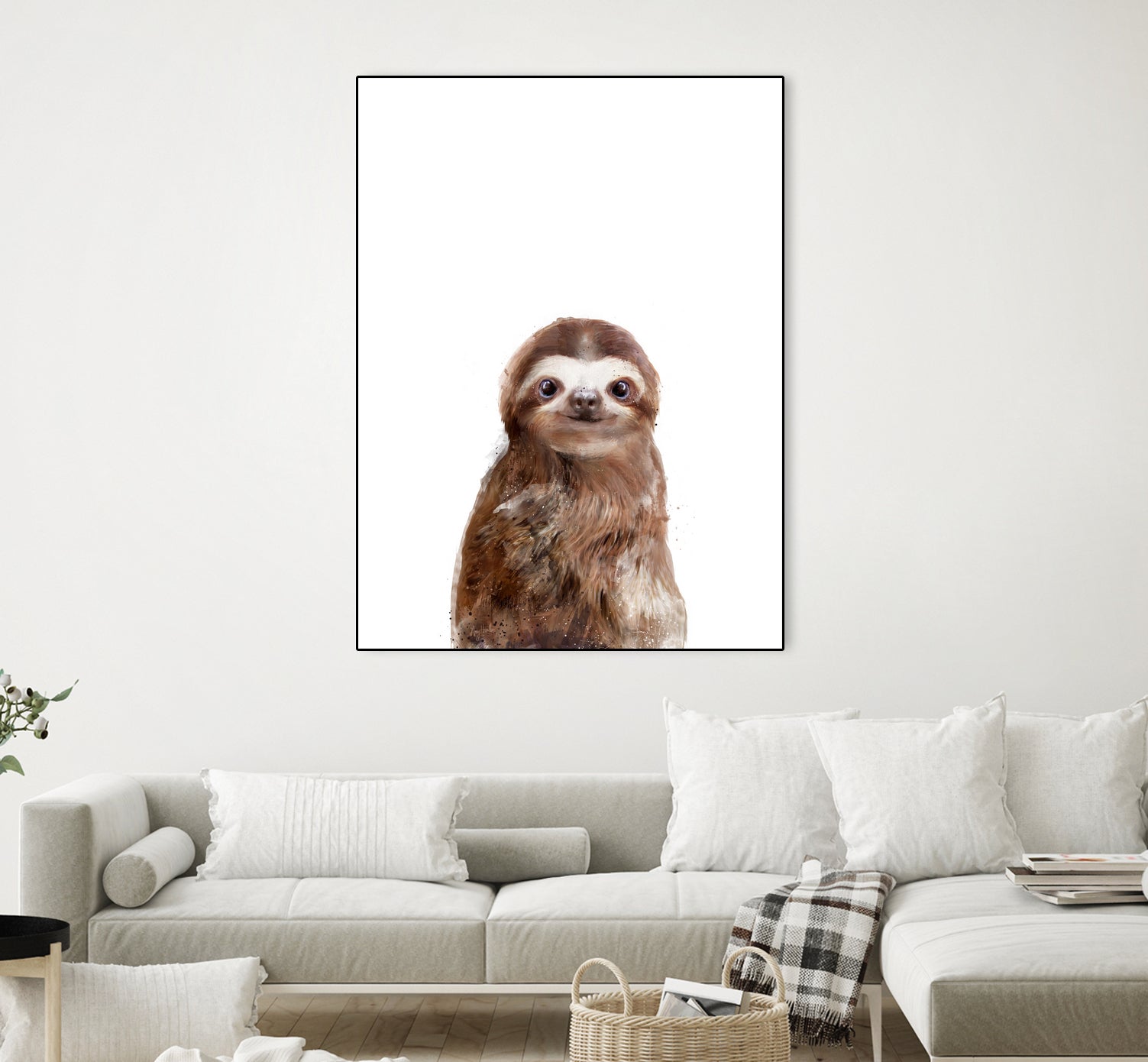 Little Sloth by Amy Hamilton on GIANT ART - brown digital painting